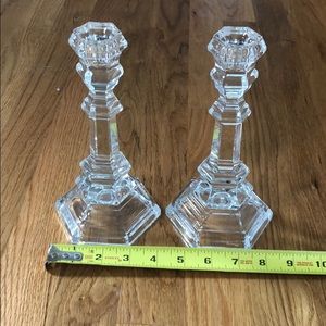 2 available Tiffany & Co candlesticks 4 1/2” x 8”
